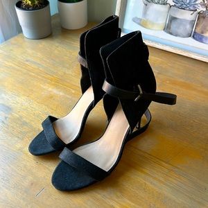 Joe’s Jeans Black Denim Heels